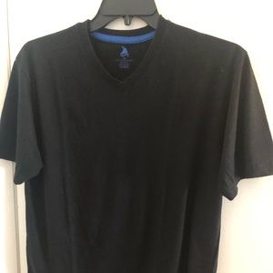 XL boys V-Neck black short sleeve